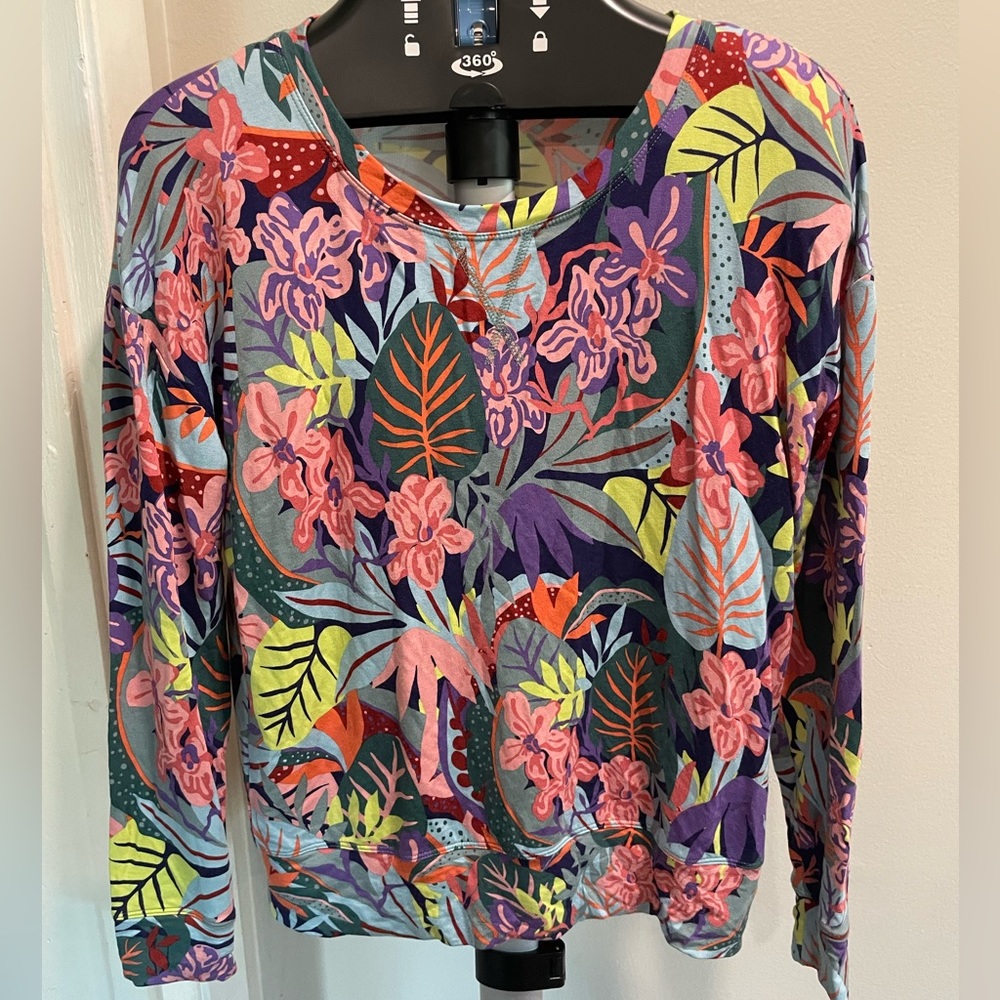 Floral Cabi crew neck sweater